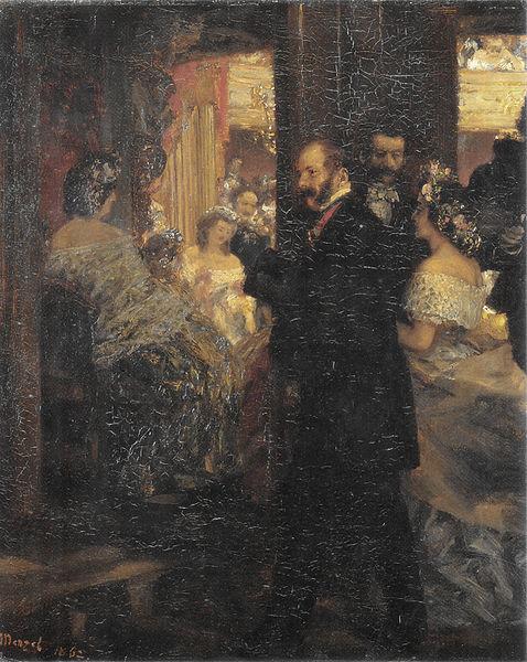 Im Opernhaus, Adolph von Menzel